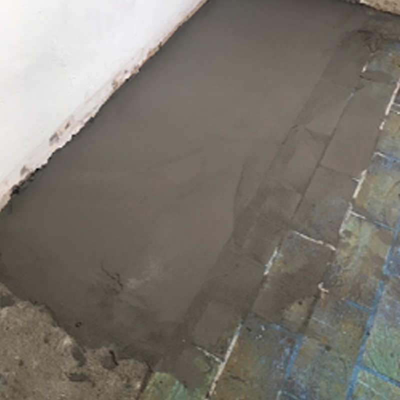 Foto van het voorbereiden van een vloer door Vorega