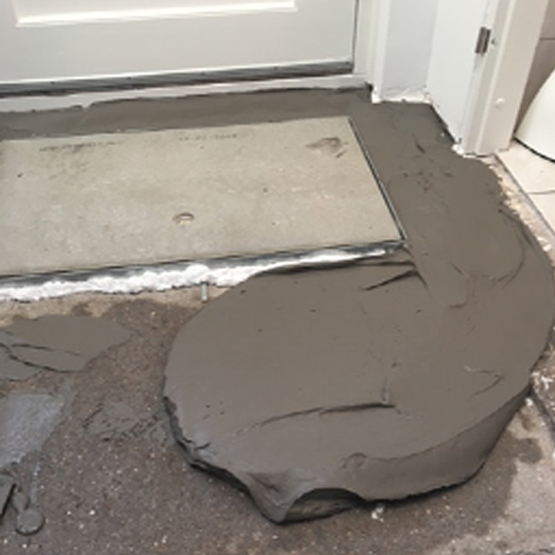 Foto van het voorbereiden van een vloer door Vorega