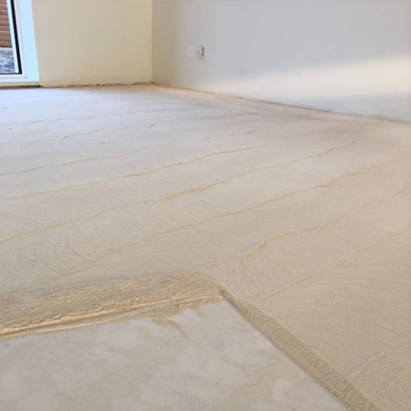 Foto van het voorbereiden van een vloer door Vorega