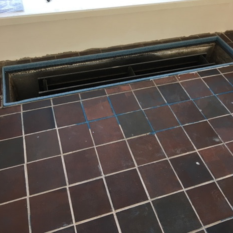 Foto van het voorbereiden van een vloer door Vorega