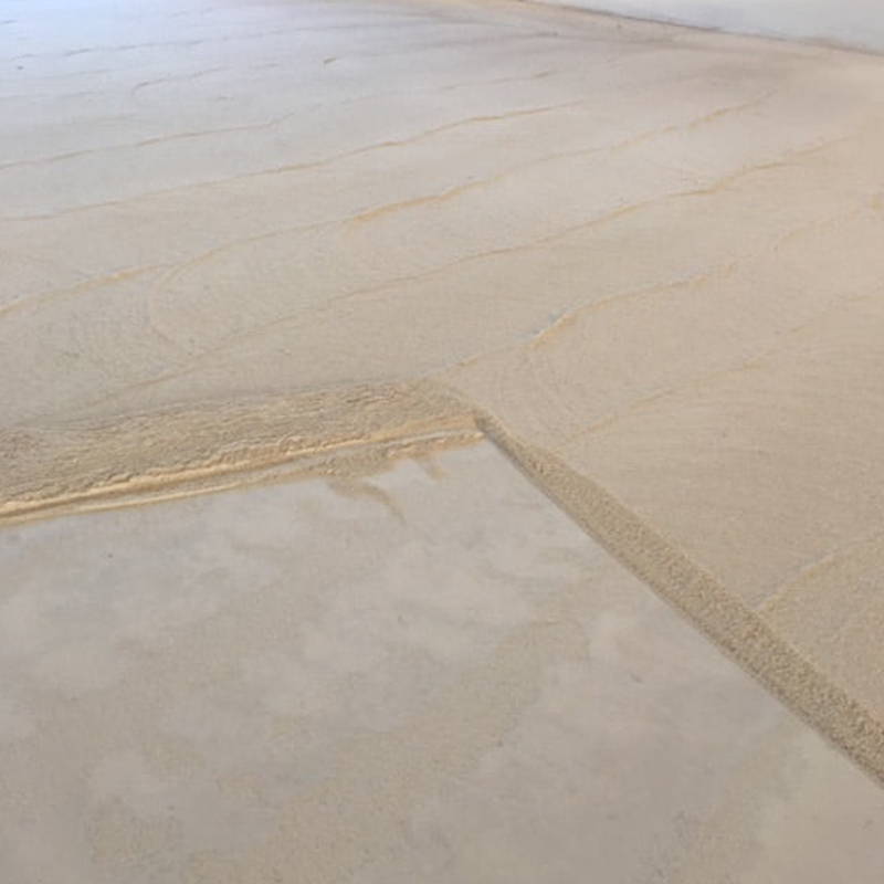 Foto van het voorbereiden van een vloer door Vorega